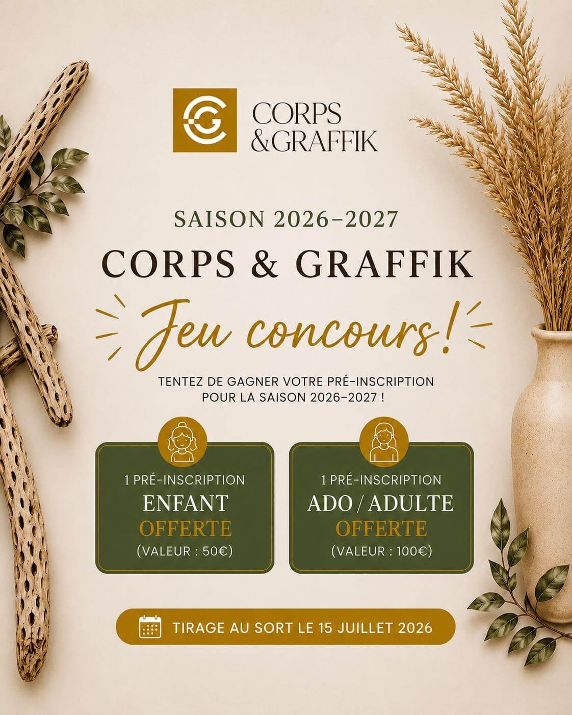 Affiche jeu concours